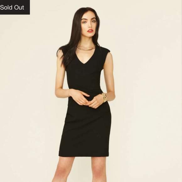 Black Halo Jagger Mesh Back Dress - Picture 2 of 15